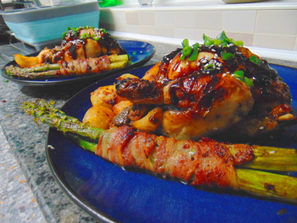 Honey & Miso Poussin recipe, eat well on universal credit