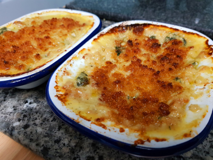 Spinach Gratin recipe, eat well on universal credit