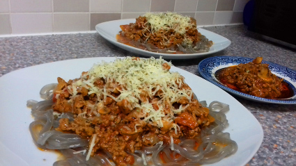 Sweet Potato Tagliatelle Bolognaise