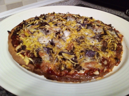 Meat Feast Pizza recipe, eat well on universal credit