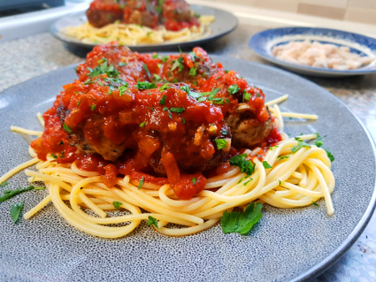Mediterranean Meatballs recipe, eat well on universal credit
