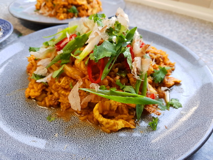 Nasi Goreng with Sardines recipe, eat well on universal credit