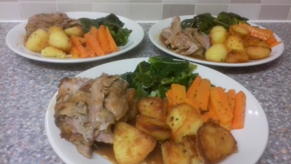 Roasted Roadrunner leg with Rosemary! (Turkey leg)